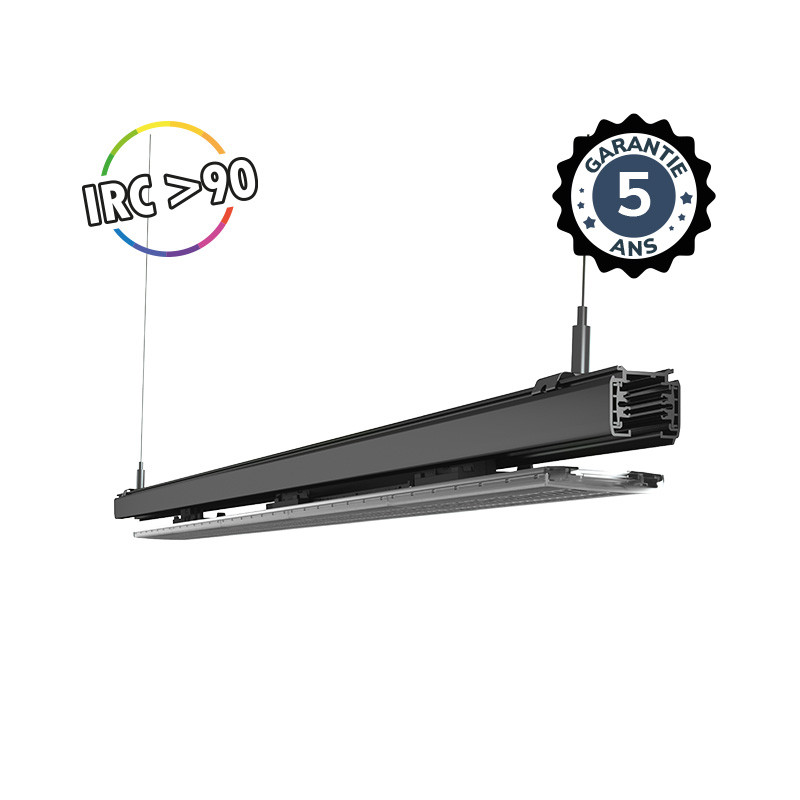 SPOT ON RAIL - LINEAIRE LED BLACK 1500MM 35/40/45/50W 4000K - TILTABLE ...